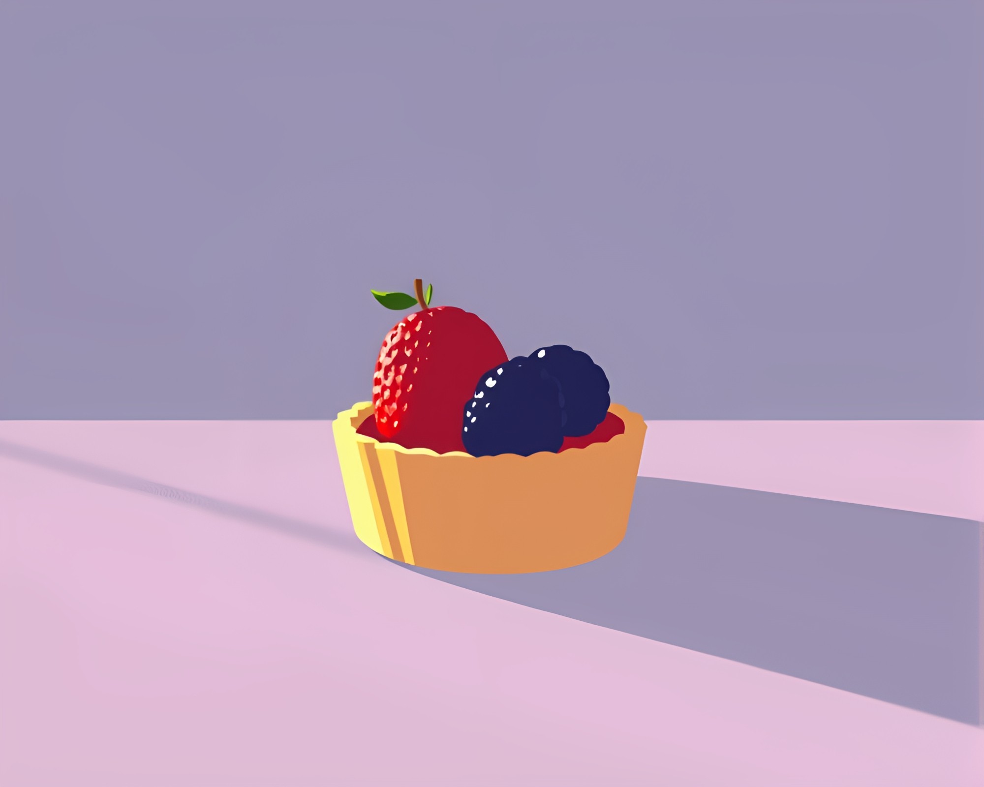 Fruit Tart Silhouette: Shaded Strokes of Delight – free AI stock image