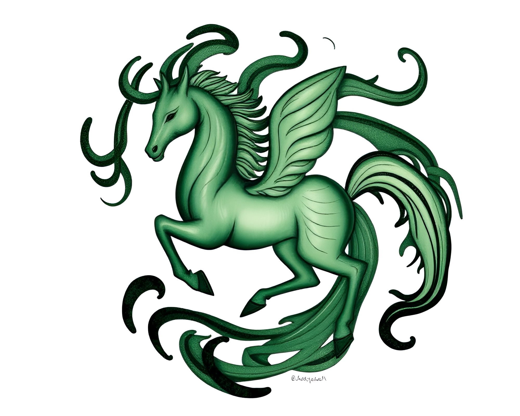 Mystical Vortex Twist: Centaur in Enchanted Forest – free AI stock image