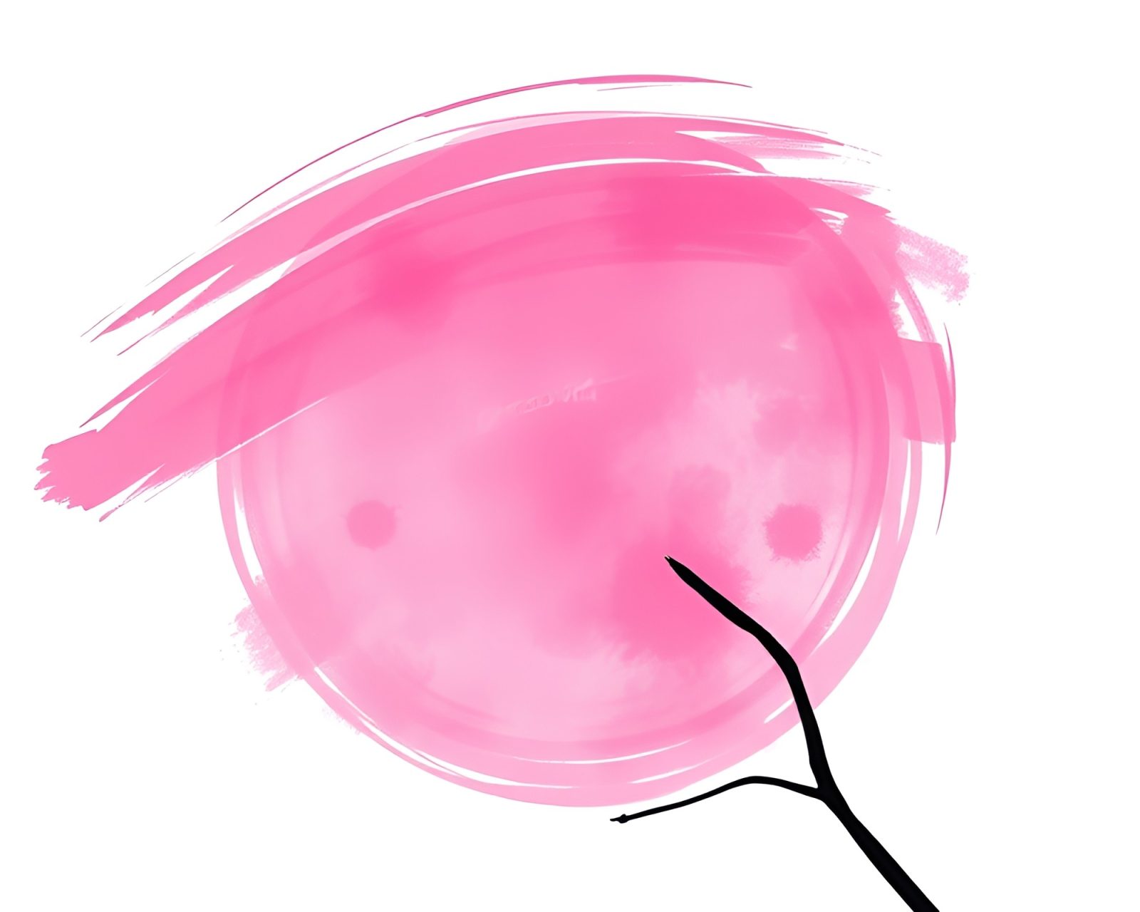 Vibrant magenta hot spring with unique material design shading strokes