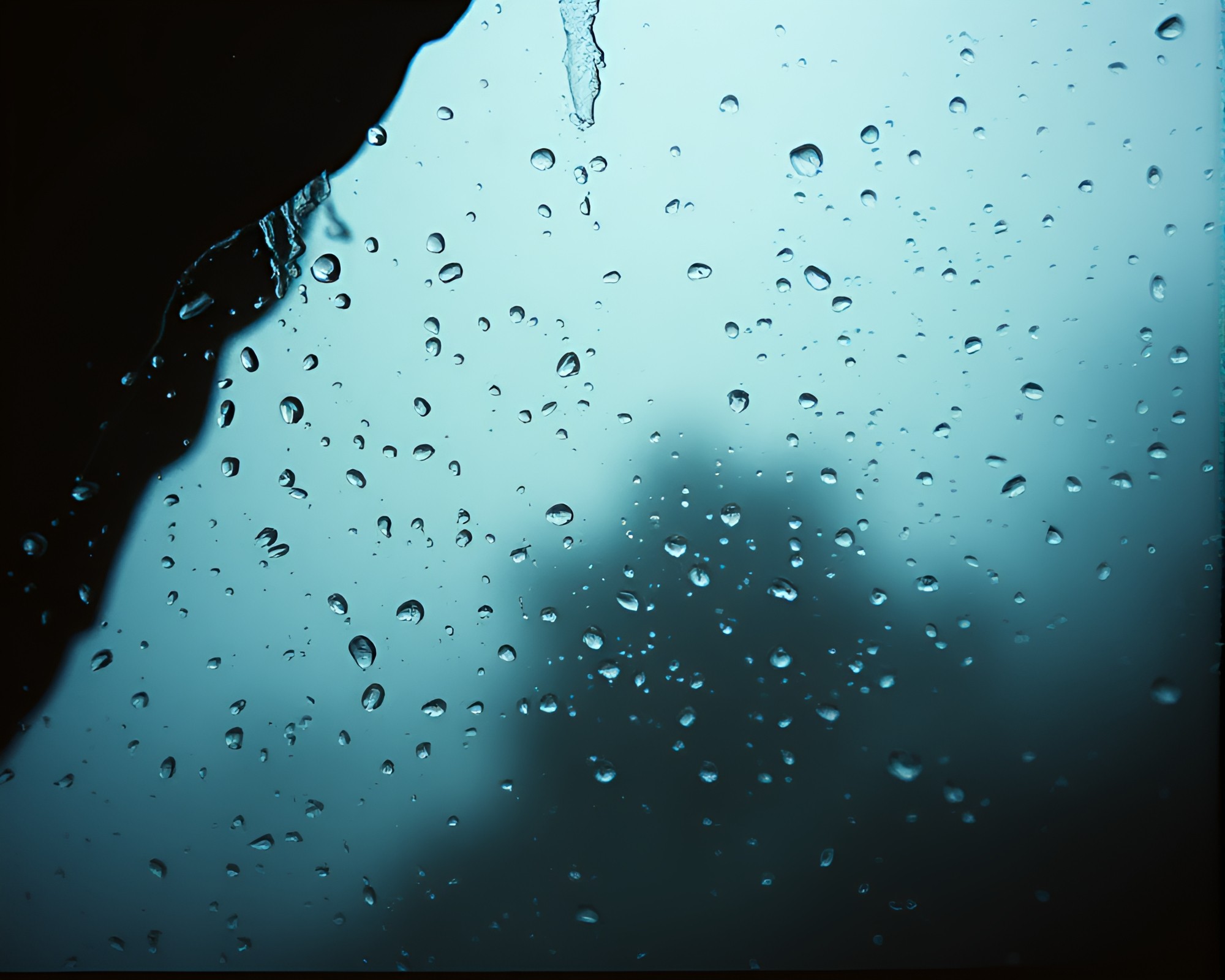 Surreal Water Droplets in Dystopian Dreamscape – free AI stock image
