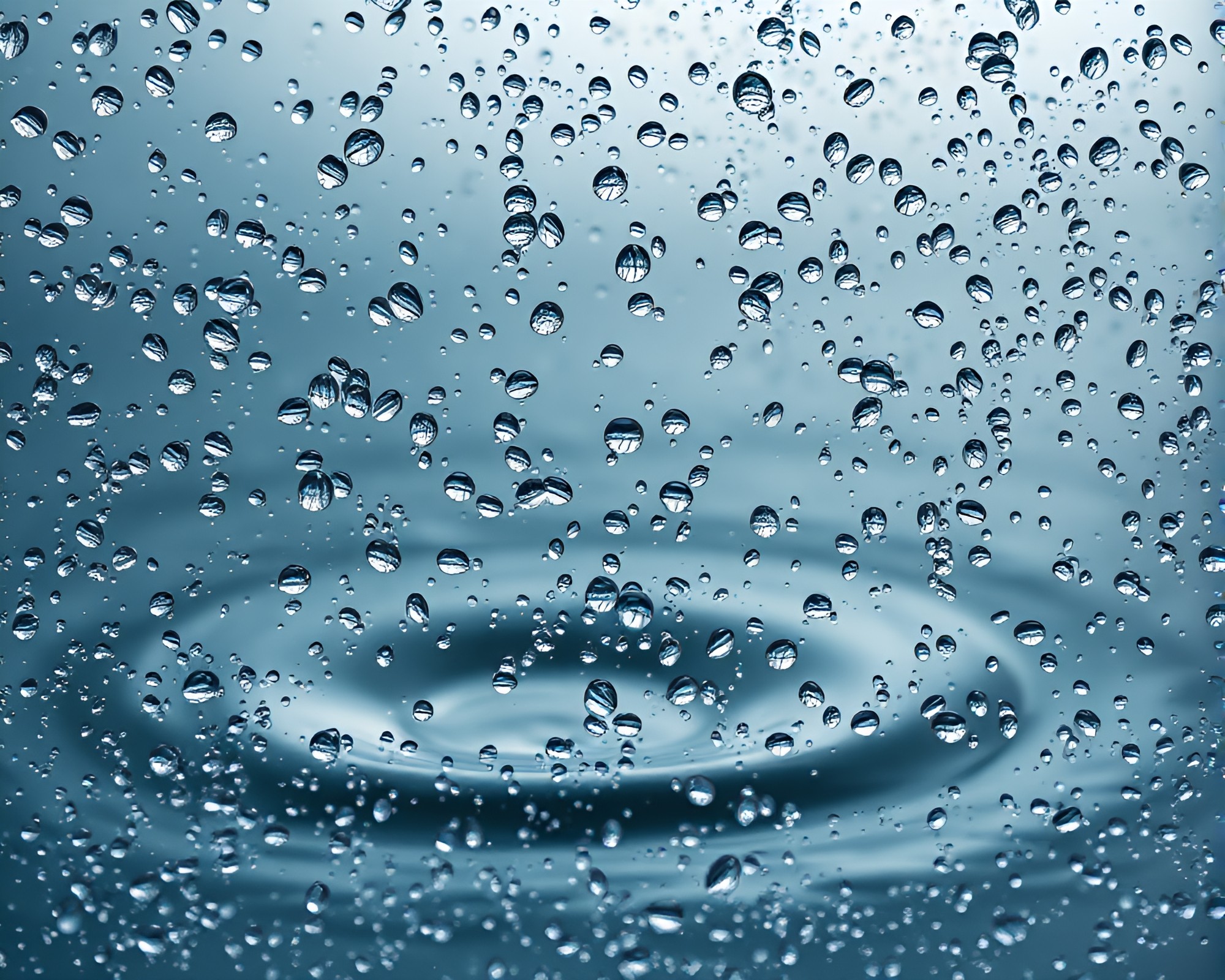 Fluid Mind Palace Oasis with Water Droplets – free AI stock image