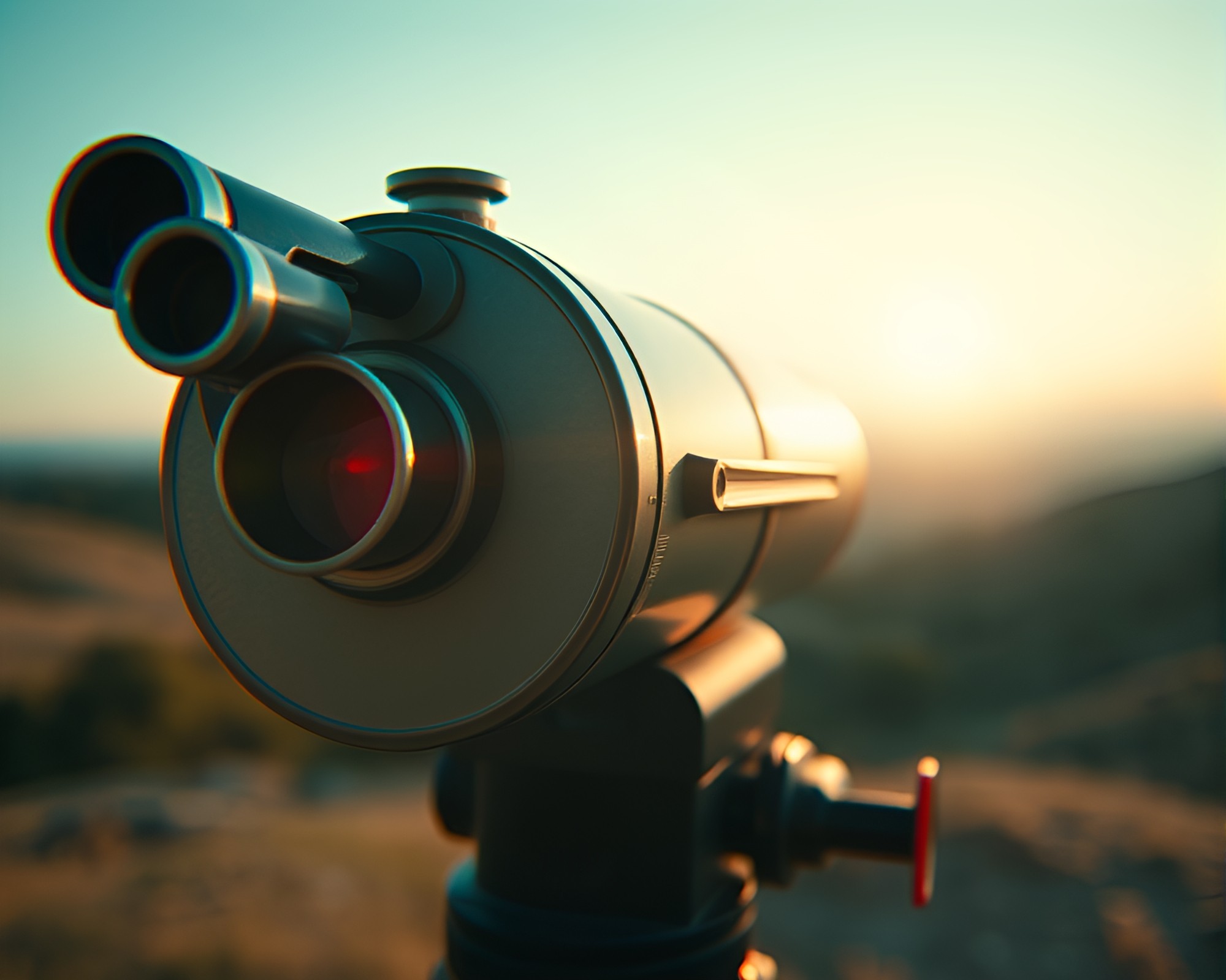Vintage Telescope Under Ambient Occlusion Lighting – free AI stock image