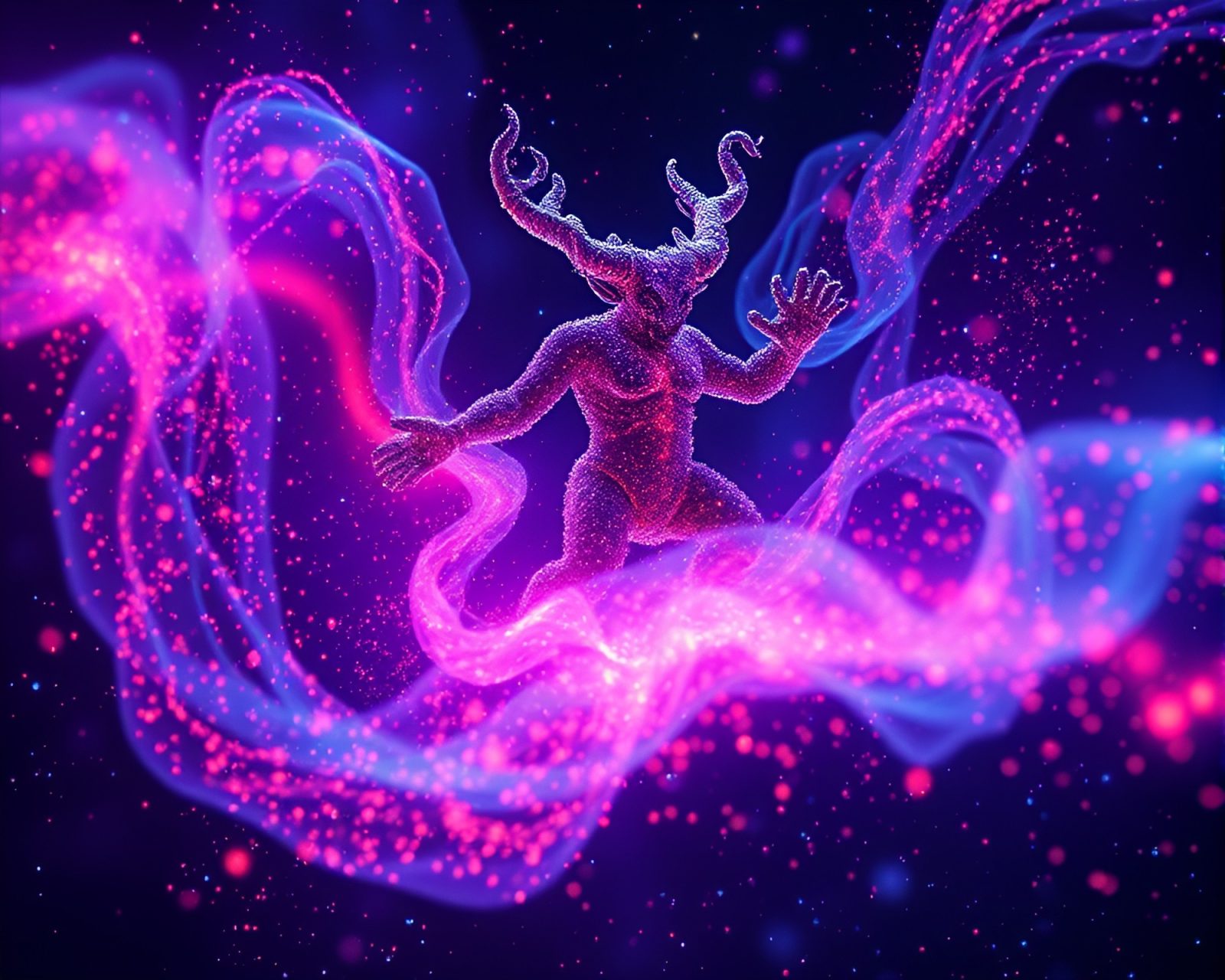 Thermal image of mystical Djinn in cosmic atmosphere