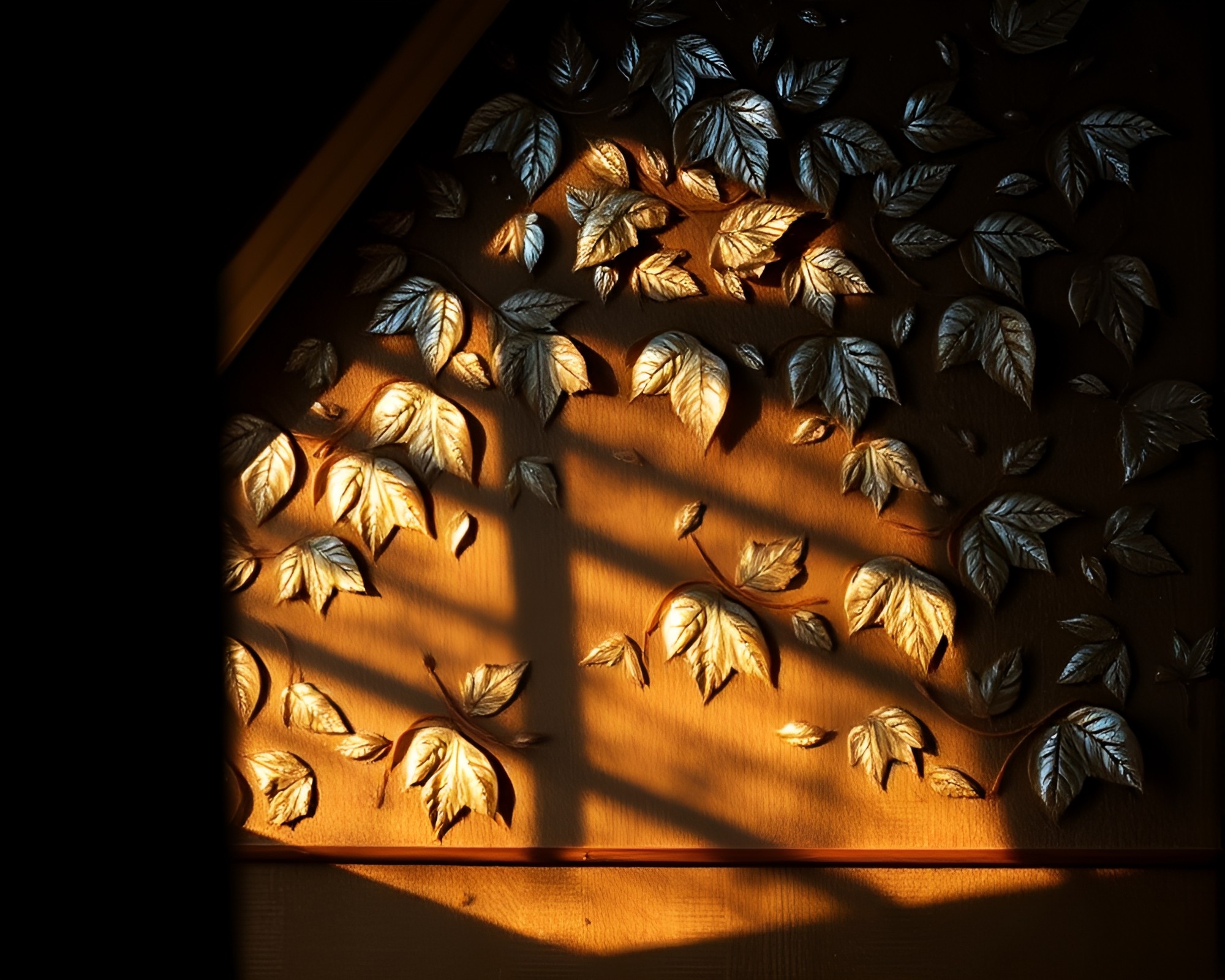 Dwarf Craftsman in Golden Hour Silver Leaf Attic – free AI stock image