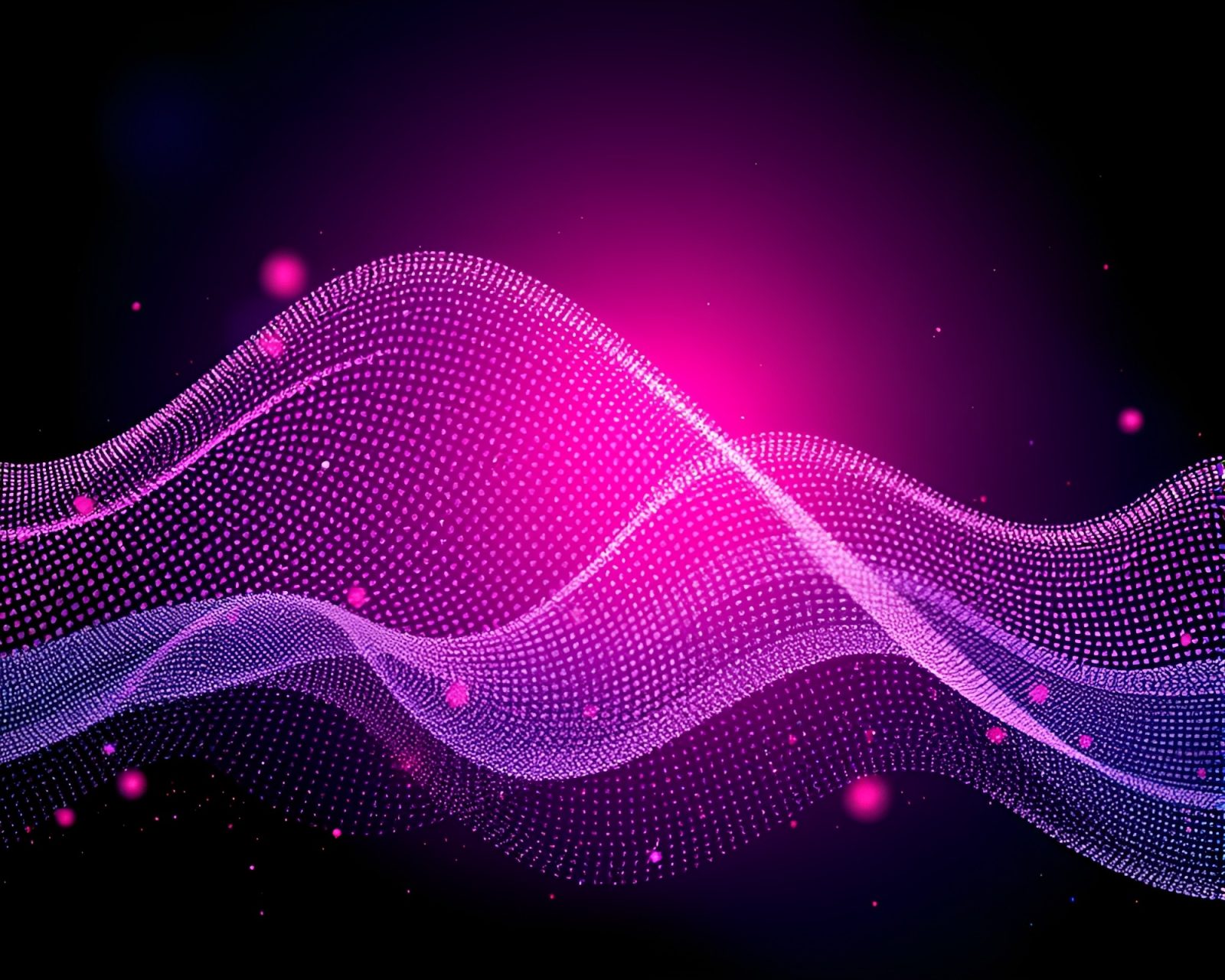 Psychedelic medical artwork with retro wave grid and halftone