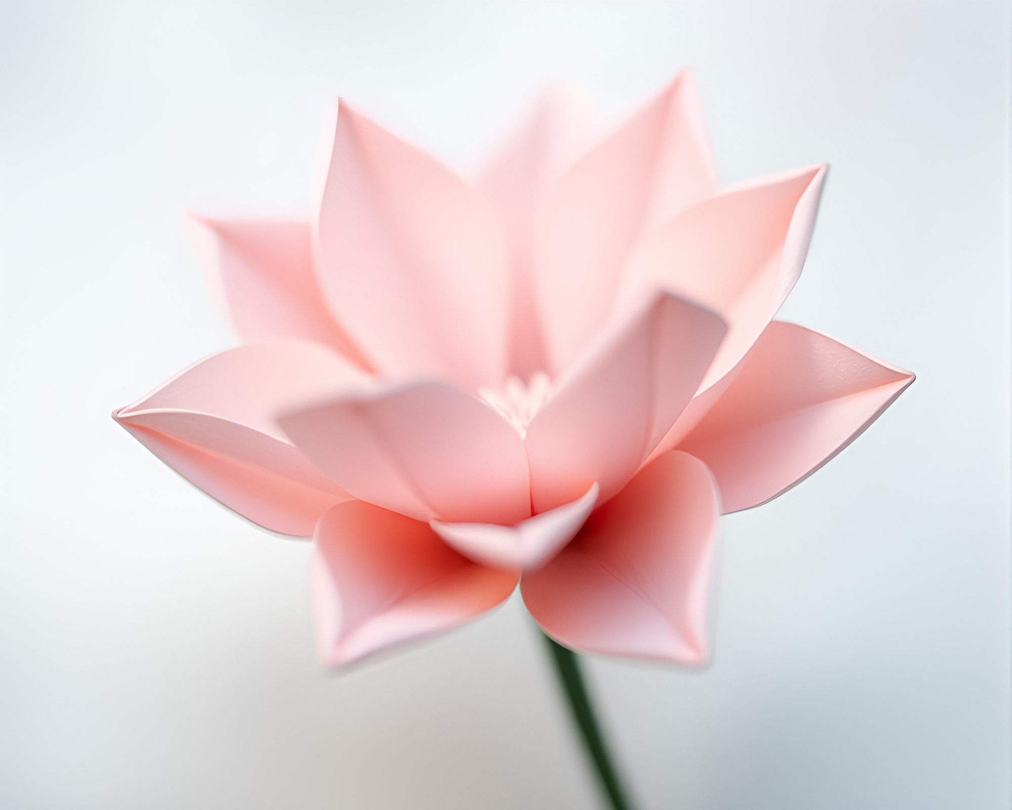 Miniature Origami Flower Garden in Stippling Style – free AI stock image