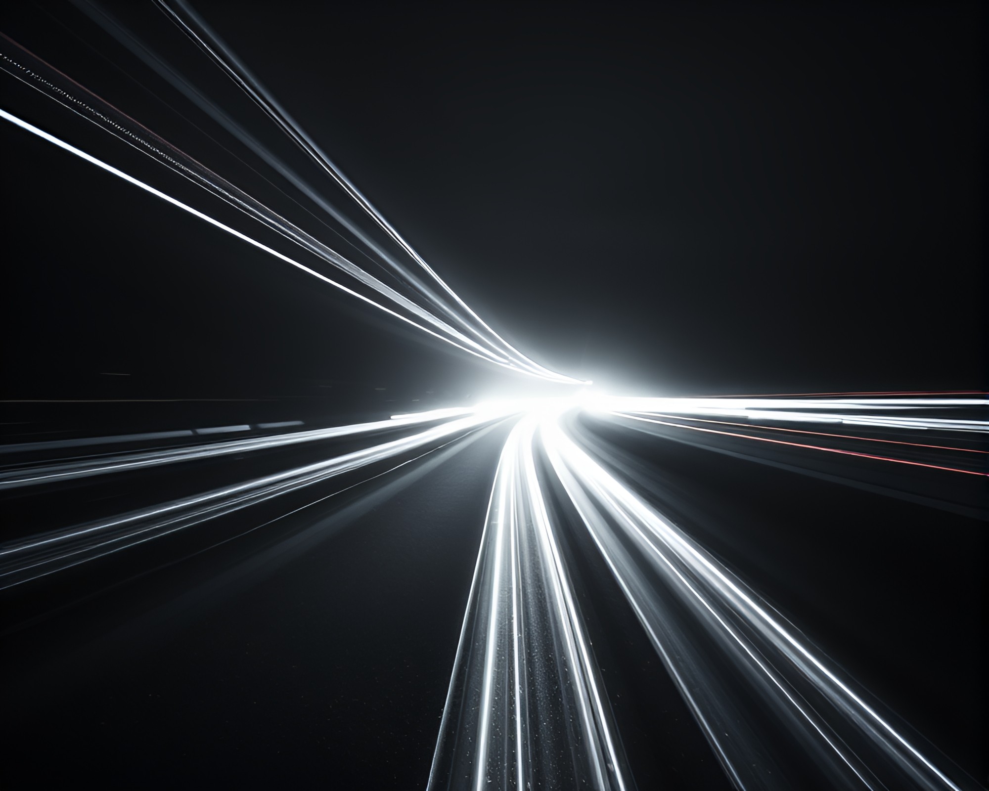 Submarine Light Trails in Graphite Gray Depths – free AI stock image