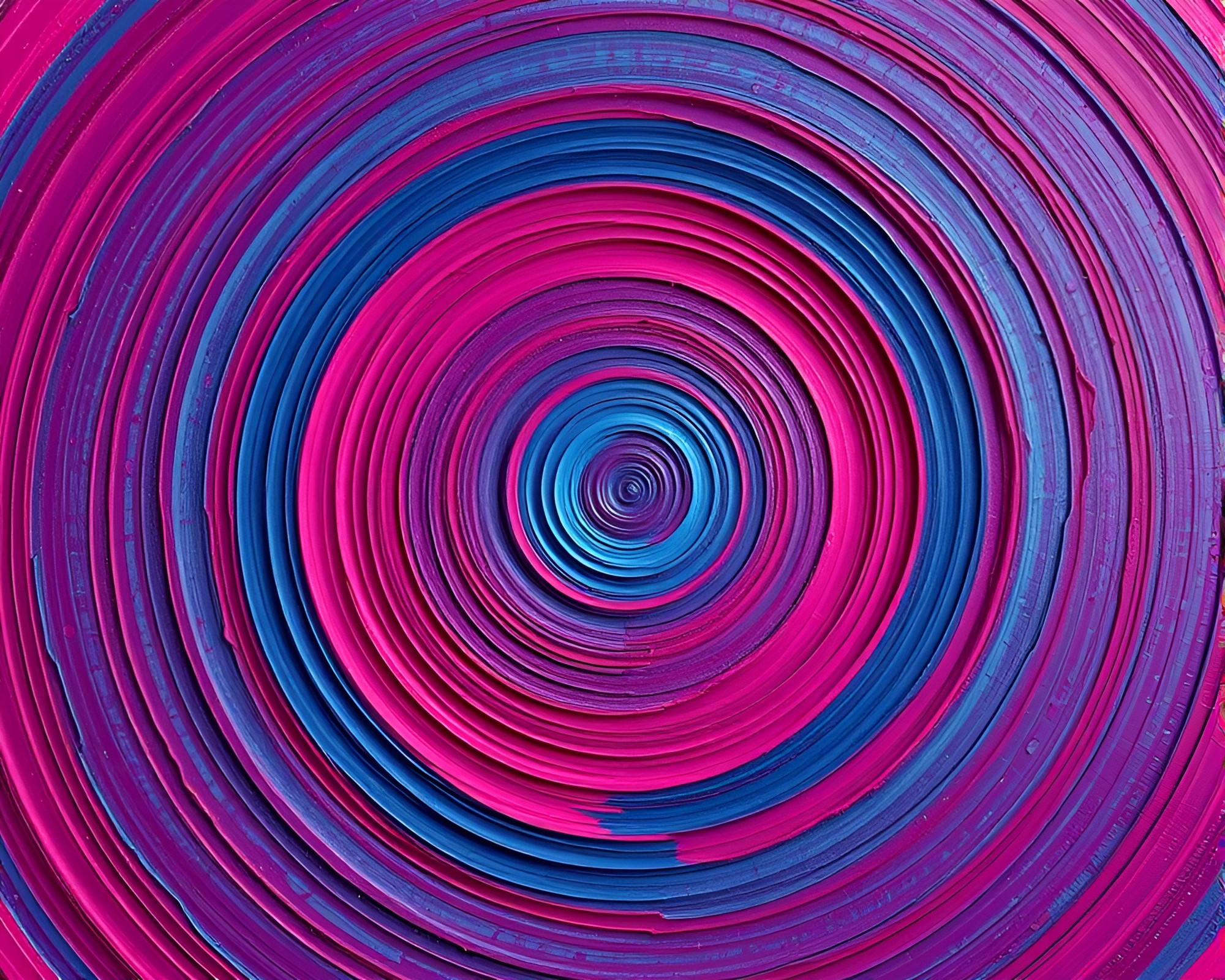 Enchanting Temple in Magenta Impasto Circles – free AI stock image
