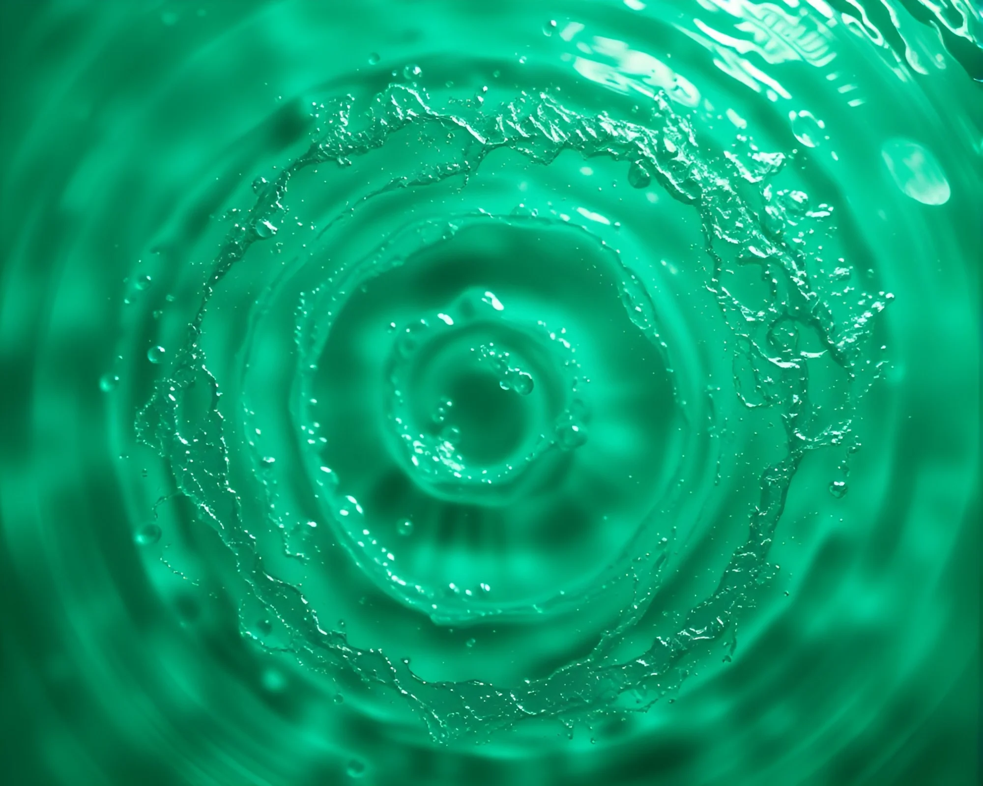 Mystical Mint Green Magic Circle Water Distortion