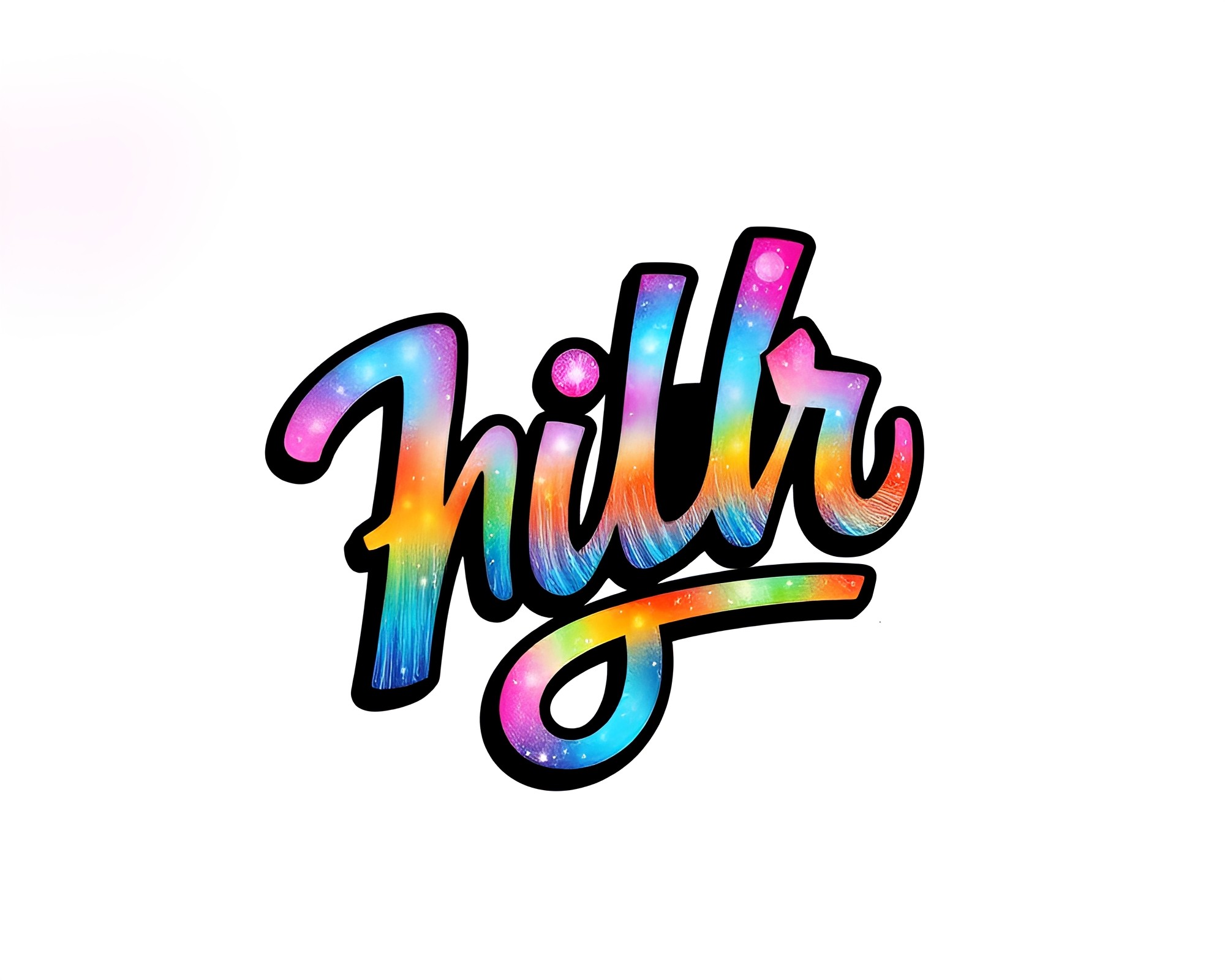 Galaxy-Inspired Handwritten Letter Contouring Composition – free AI stock image