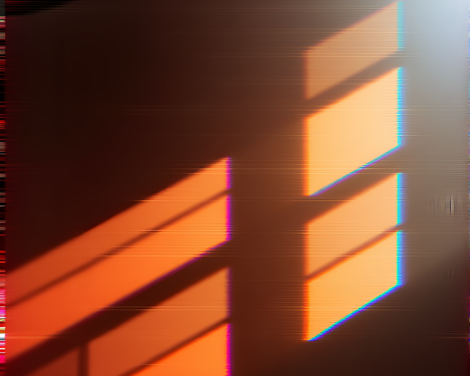 Glitched Digital Art: Overexposed Shading Strokes – free AI stock image