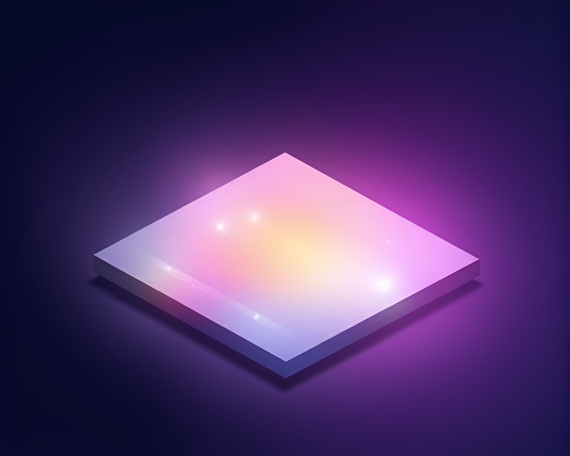 Pastel Plateau Light Trails: Isometric Fantasy Illustration – free AI stock image