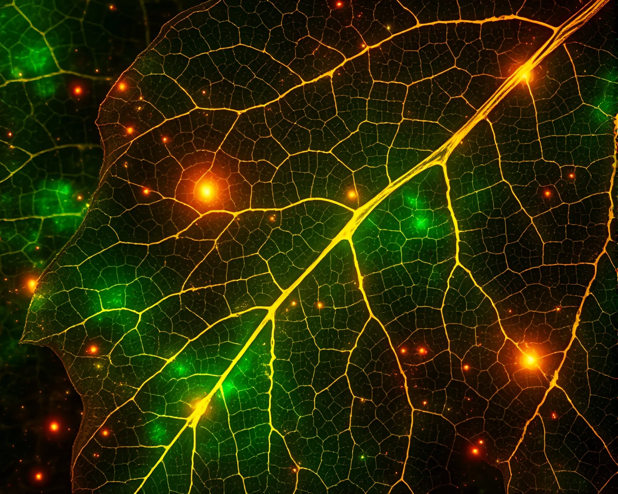 Eldritch Leaf Vein Sorcery Collage