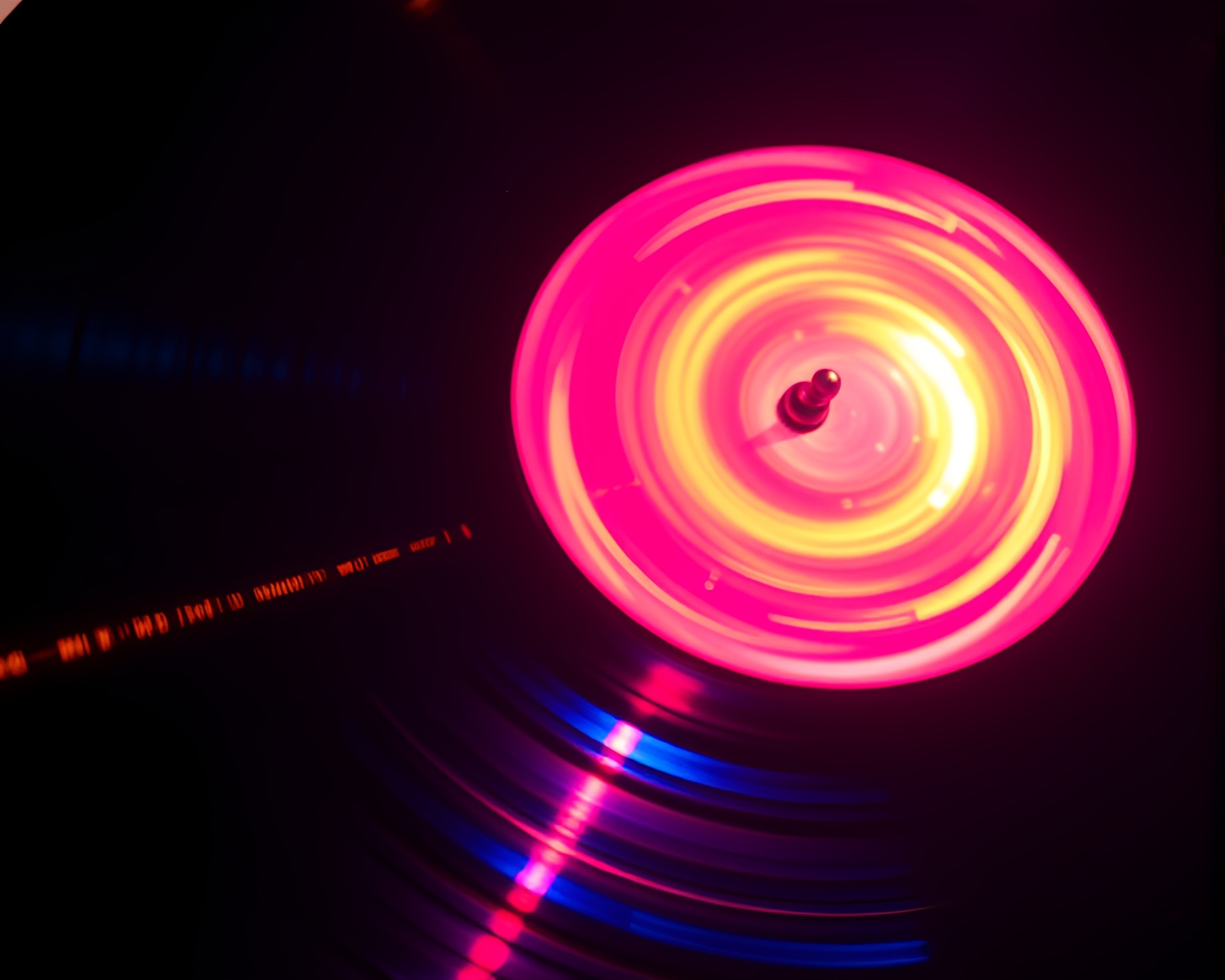 Vinyl Record Galaxy Swirl – free AI stock image