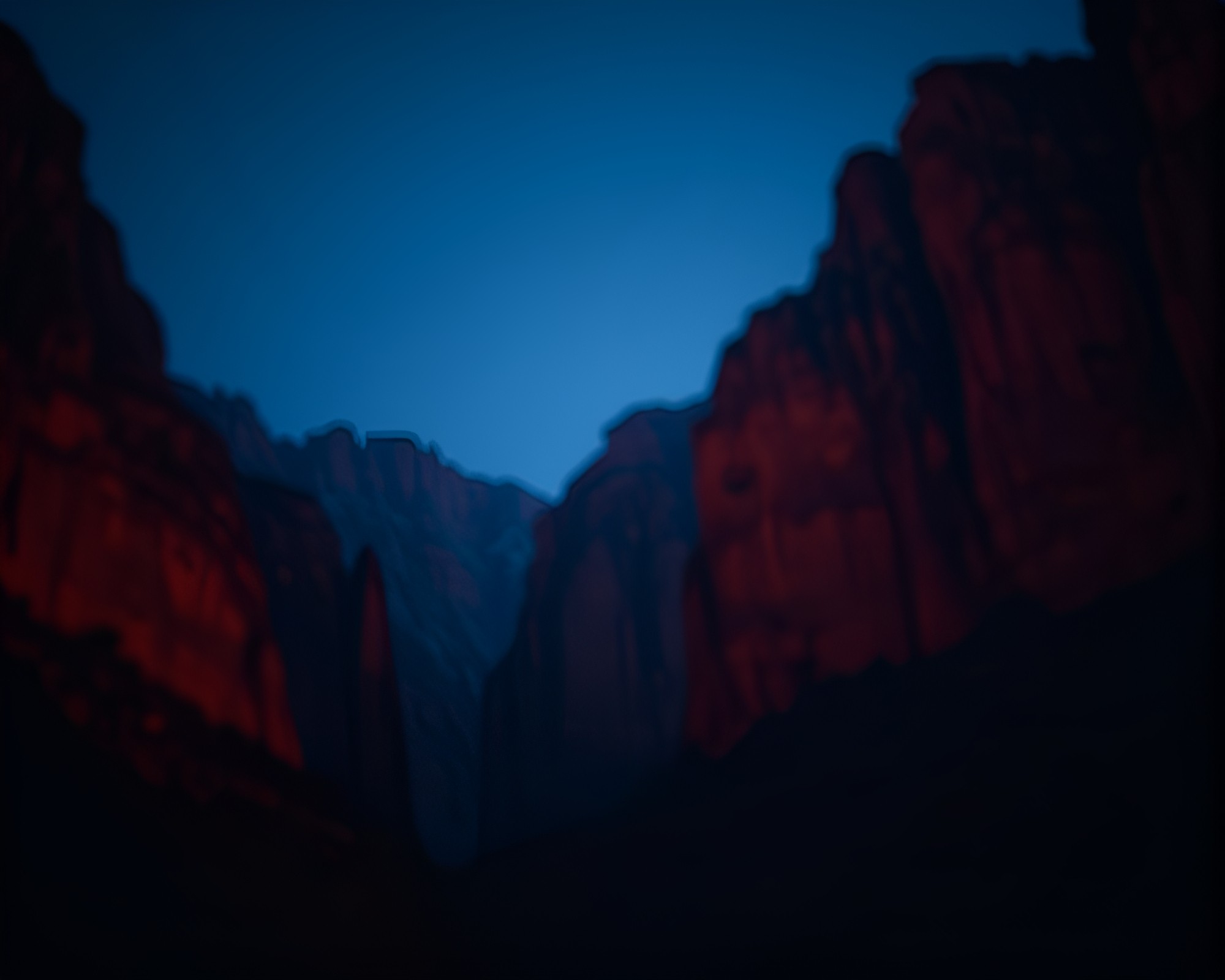 Eerie Canyon Torchlight Glow Neon Sign Composition – free AI stock image