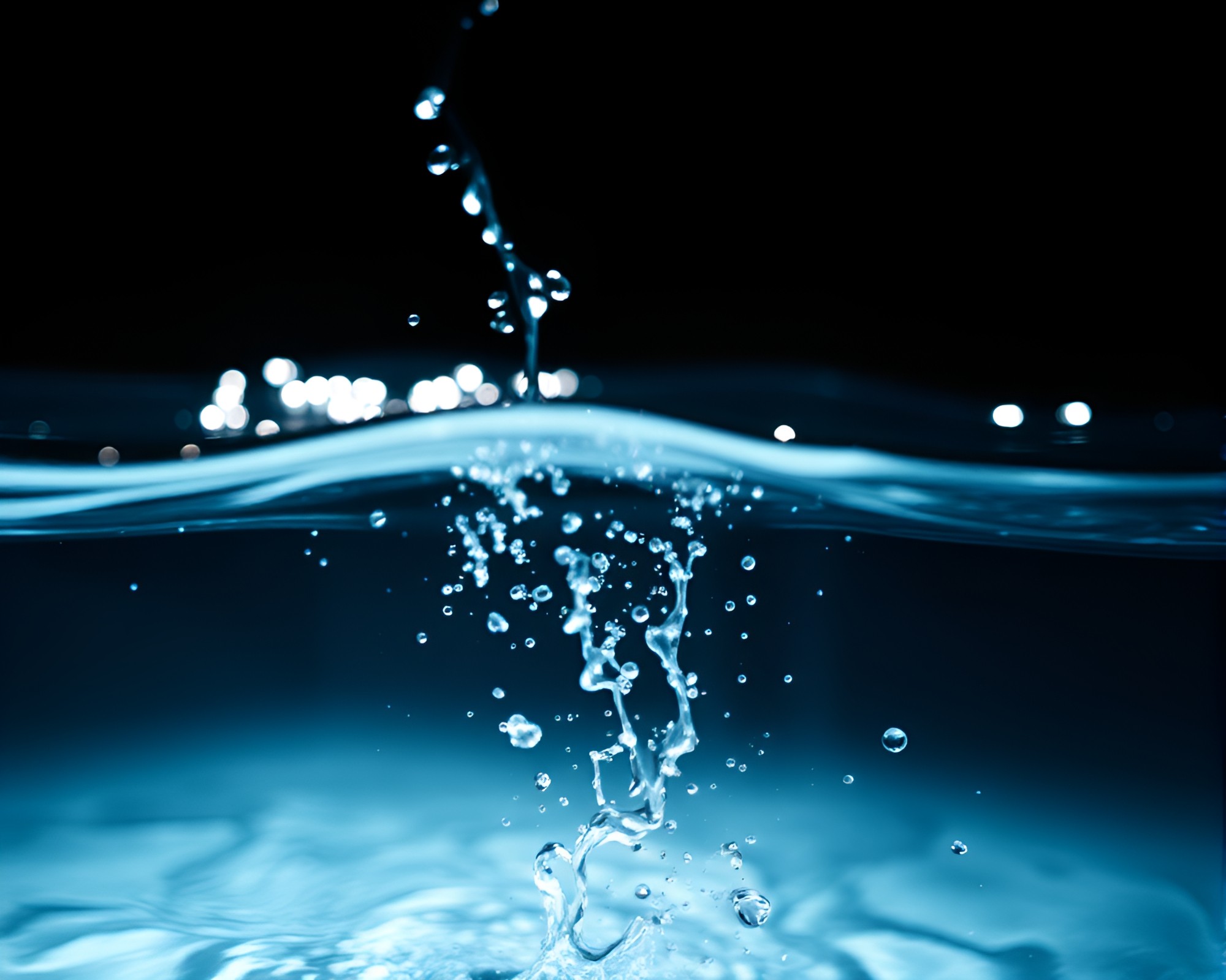 Intricate Piano Reflections Amid Distorted Water Ripples – free AI stock image