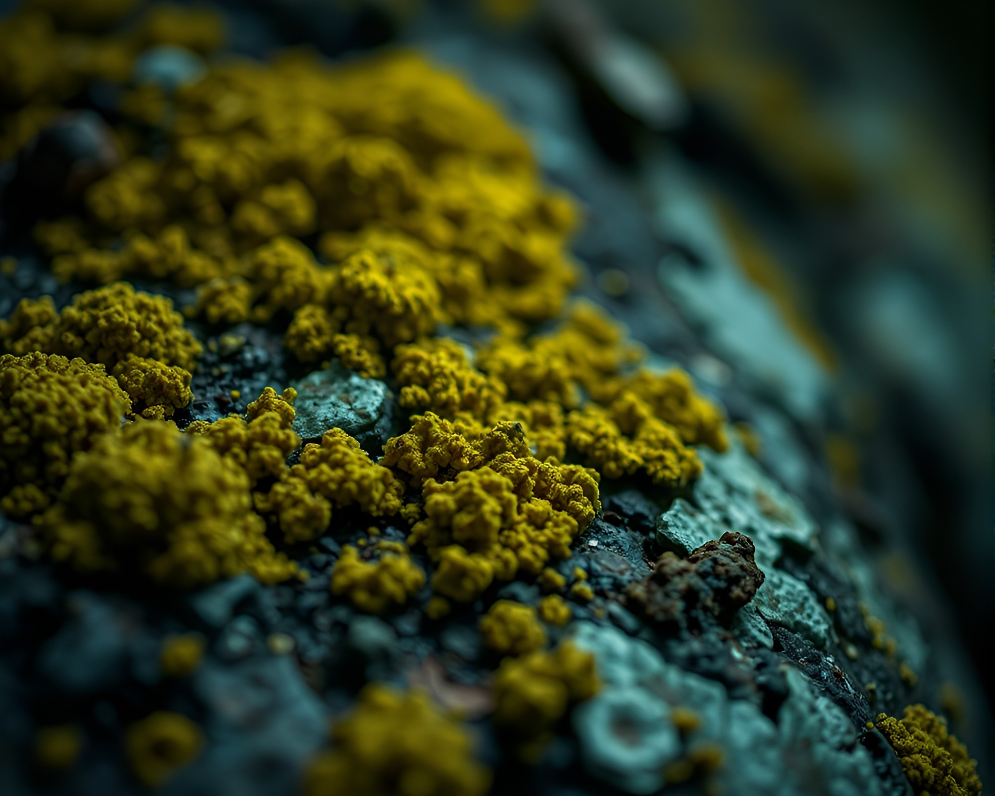Time Traveler Discovered in Lichen-Covered Ruins – free AI stock image